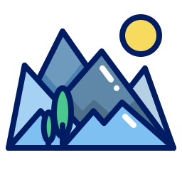 Hiking mountain Icon